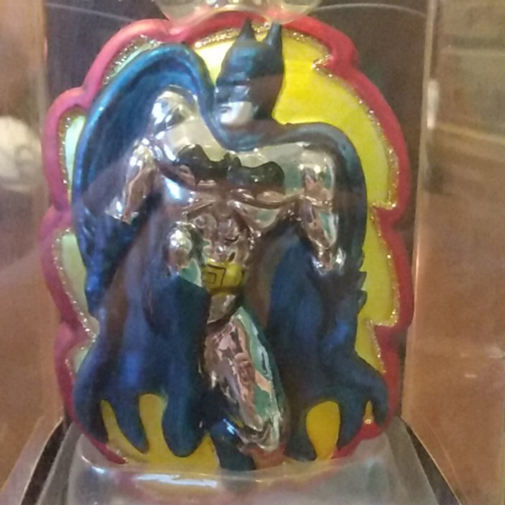NWT Batman Hand Crafted Glass Christmas Ornament